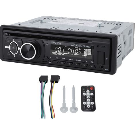 Lecteur MP3 stéréo CD DVD de voiture, chargeur USB, récepteur Radio FM avec télécommande (1/5)
