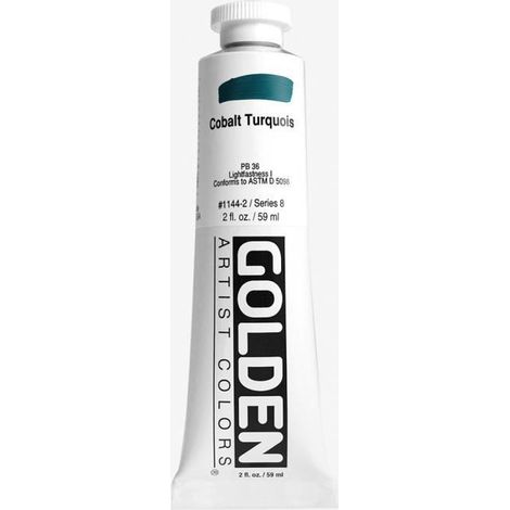 Golden : Heavy Body Acrylic Paint : 60ml : Cobalt Turquoise