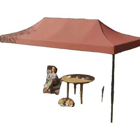 Toit de Tente Canopy, 6x3 m, Imperméable, Résistant aux UV, Matériau Oxford, Remplacement pour Tentes Pop-Up (1/5)