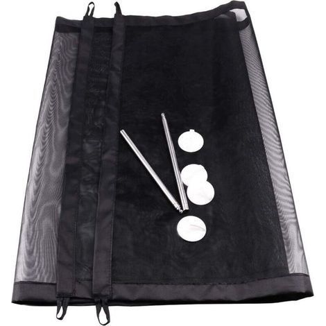 pair Barrière Sécurité Enfant Barriere Extensible pour Chien Barriere de Securite Retractable Filet Securite Escalier pour Chiens, Chats, Bébés, Animaux dômestiques, Noir (110x72cm)-Fei Yu (1/5)