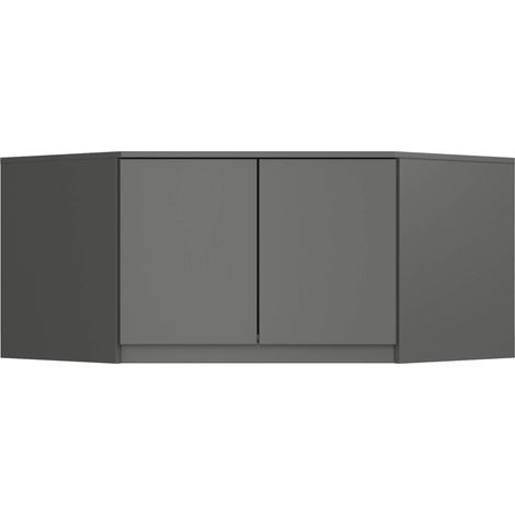 Altillo para armario AKORD S100 Gris Grafito 100 cm 2 puertas 3 estantes 100x50x55 cm (1/5)