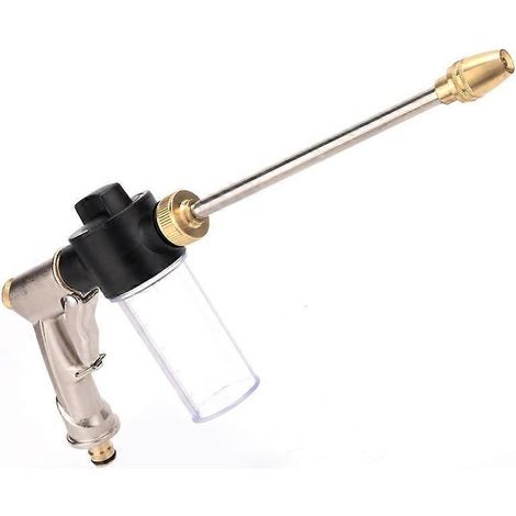 Adjustable Garden Hose Nozzle Garden Sprayer Rotating Water Gun Foam Washer Spray Cleaning Tool (1/3)