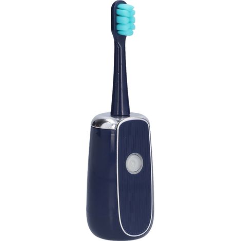Brosse à dents électrique portable rechargeable USB étanche IPX7 avec boîte de stérilisation bleue (1/5)