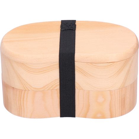 Boîte à Bento en bois, Style Simple, portable, organisateur de stockage des aliments pour étudiants et travailleurs (1/5)