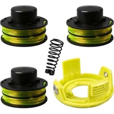 Bobine de fil de rechange RAC118 pour débroussailleuse Ryobi RLT3525S - Diamètre 1.2mm, 8.4m nylon, 4 bobines (1/4)