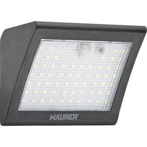 Wandleuchte Solar Led 250 Lumen mit Bewegungssensor und Dämmerung IP65 (1/4)