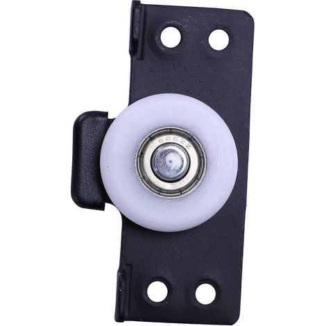 Lot de 16 poulies pour portes coulissantes de placard, roulettes silencieuses pour portes en bois et portes coulissantes en bois (1/5)