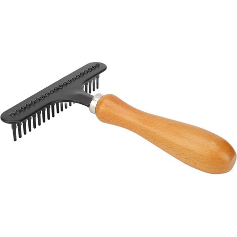 Pettine districante per cani e gatti con manico in legno (zlp23041903)