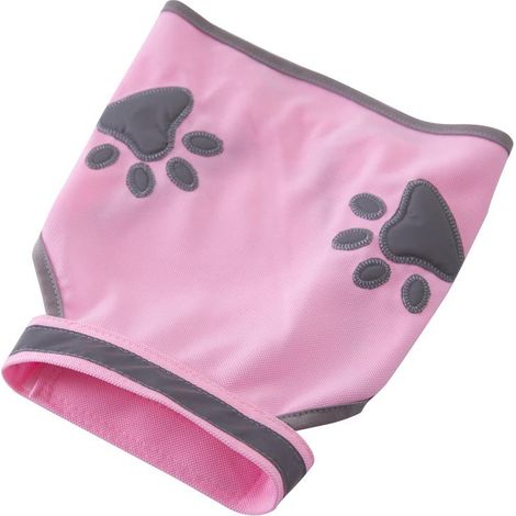 Gilet de sécurité réfléchissant rose M, veste haute visibilité pour petit et grand chien, harnais de promenade, tenue pour randonnée en extérieur (1/5)