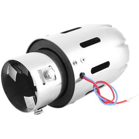 Universelles 2,5-Zoll-LED-beleuchtetes Auspuffendrohr aus Edelstahl für Autos (1/5)