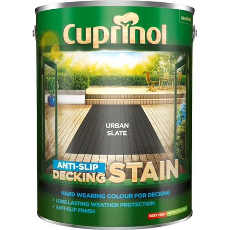 Cuprinol Anti Slip Decking Stain - Urban Slate - 5 Litre