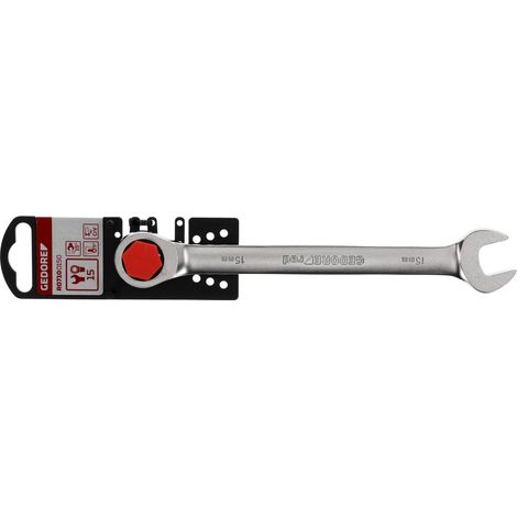 R07100150 Llave de carraca de anillo SW15 mm 200 mm (1/4)