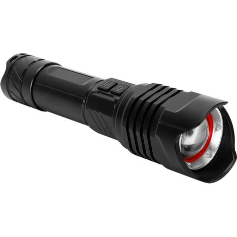 P99 Taschenlampe mit einziehbarem Zoom, Aluminiumlegierung, USB-aufladbar, für den Außeneinsatz (1/5)