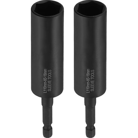 2 Pz Embout Tournevis À Écrous 16mm 4.3" (110mm) Acier CR-V (1/5)