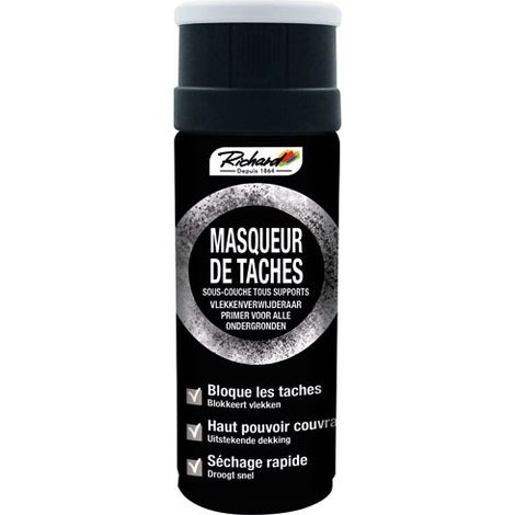 Aerosol de 400 ml con base y tapón cubre manchas blancas - Richard Colorants