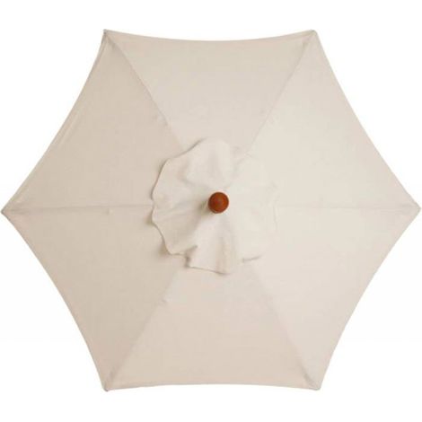 Parasol de remplacement, voile d'ombrage rectangulaire de remplacement pour patio, patio, piscine, pelouse, blanc cassé, 2.7M (1/4)