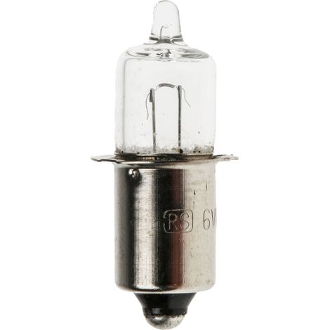 Rs Pro – Ampoule halogène 6V 700mA P13.5s – 85 lm – Longueur 31 mm – Pour espaces confinés