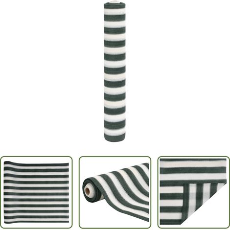vidaXL Filet brise-vue vert et blanc 1,5x25 m PEHD 150 g/m² (1/5)
