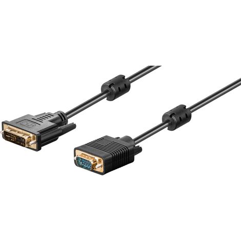 Goobay MMK 632-200 G 2m DVI-I/VGA VGA (D-Sub) Negro