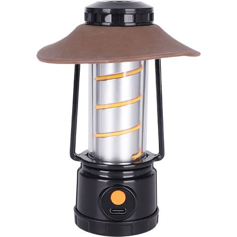 Lanterne de camping et projecteur solaires puissants – Portée du faisceau de 100 à 200 m, autonomie ultra-longue