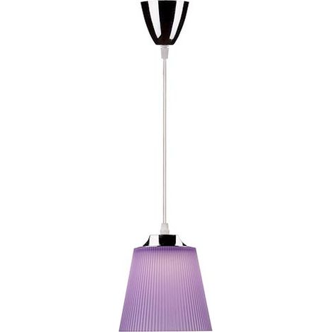 V-TAC Lampadario LED a Campana in Plastica da 5W Colore Viola con Attacco in Metallo Cromato (1/5)