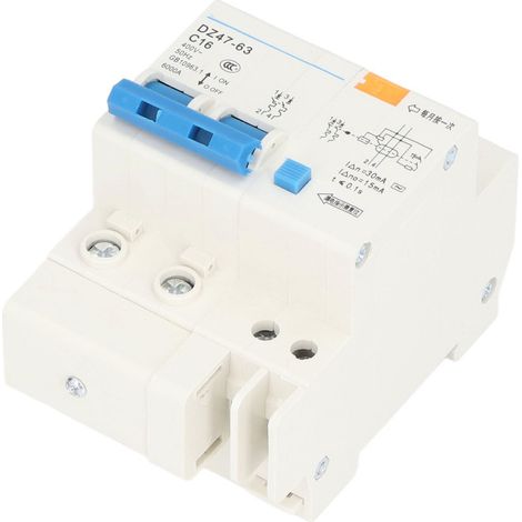 Disjoncteur différentiel PA66, disjoncteur de protection contre les fuites de courant pour applications industrielles, 16 A, 30 mA, 400 V (1/5)