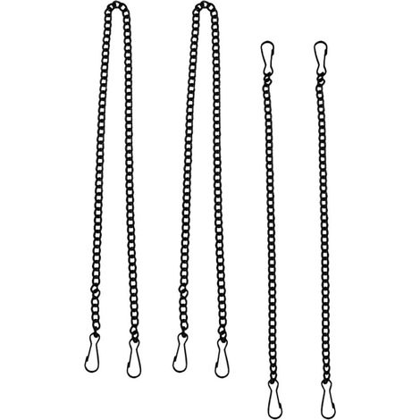 Ensemble de 4 chaînes de suspension en fer noir GARVALON kit (1/5)