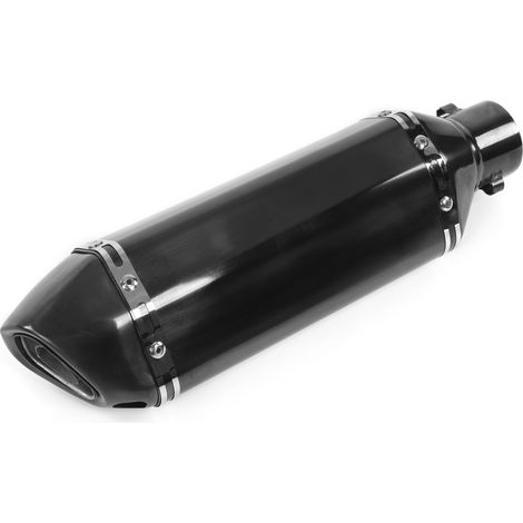 Pot d'échappement moto petit hexagone métal noir chromé accessoire remplacement pour Yamaha (1/5)