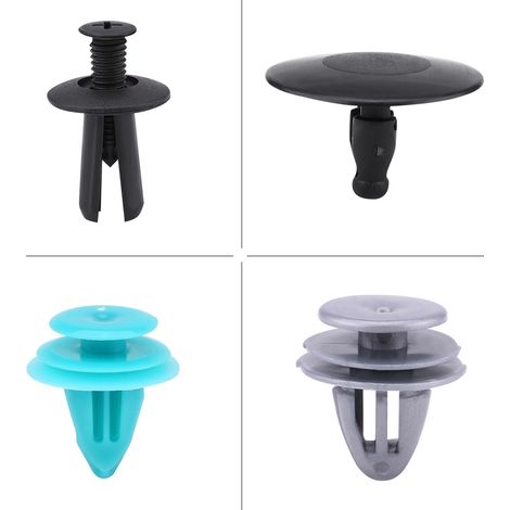 730 pces 17 tailles assorties agrafes poussoir pour fixation carrosserie, rivets pare-chocs et pinces de retenue auto (1/5)