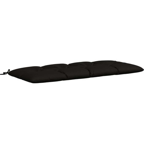 Coussin de banc VIANEN 100 % polyester Noir 140 x 60 x 12 cm - vidaXL