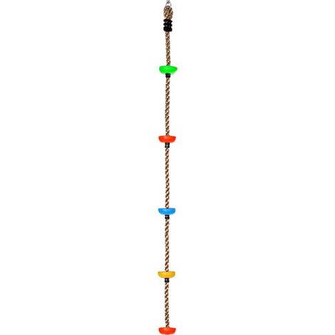 Corde D'escalade De 2 M Avec Marchepieds - Corde D'escalade - Corde Ninja - Accessoire (1/5)