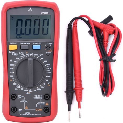 Multimètre numérique UNI-T UT890D 6000 digits RMS véritable multifonction manuel (1/5)