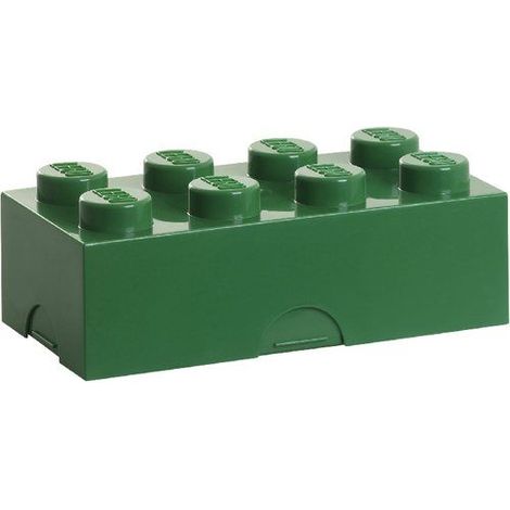 Contenitore porta pranzo merenda impilabile a mattoncino LEGO Lunch Box - Verde (1/5)