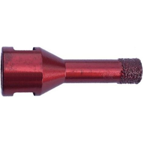 Trépan diamanté à sec D. 14 x Filetage M14 x Ht. 10 x Lt. 63 mm - Grès cérame, granit, pierre naturelle - Diamwood (1/2)
