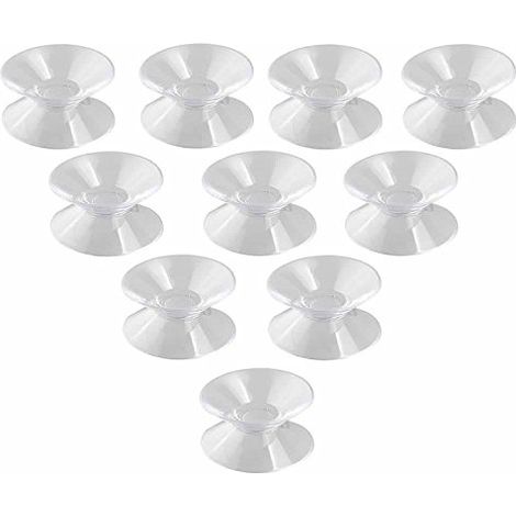 [10/20/30/50/100 Pcs] Ventouse Tampons Pour Verre - Double Face Aspiration Tasses Transparent Plastic Verre Table Entretoises supérieures (Diamètre: 2cm 3cm 3.5cm)