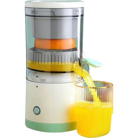 Presse-agrumes électrique portable 360° pour oranges, idéal pour la maison, les voyages et l'hôtel. (1/5)