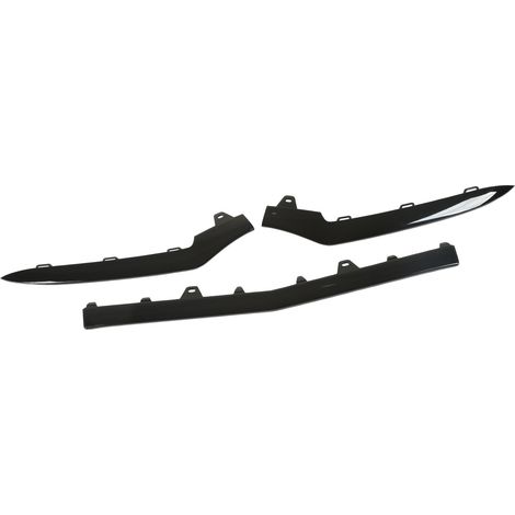 pièces de garniture inférieure de pare-chocs avant noir brillant de remplacement pour Mercedes-Benz Classe E W212 AMG Line Facelift 2014-2016 (1/5)