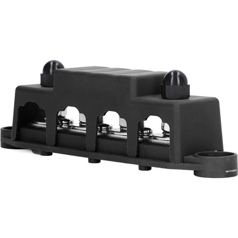 Bloc de distribution électrique 4 voies avec couvercle 5/16 pouces résistant aux intempéries 48V CC 250A pour voiture camping-car bateau (1/5)