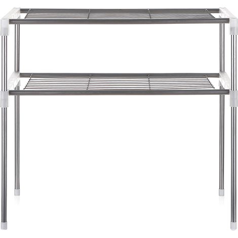Étagère de rangement de cuisine multifonctionnelle à 2 niveaux, étagère pour four à micro-ondes (1/5)