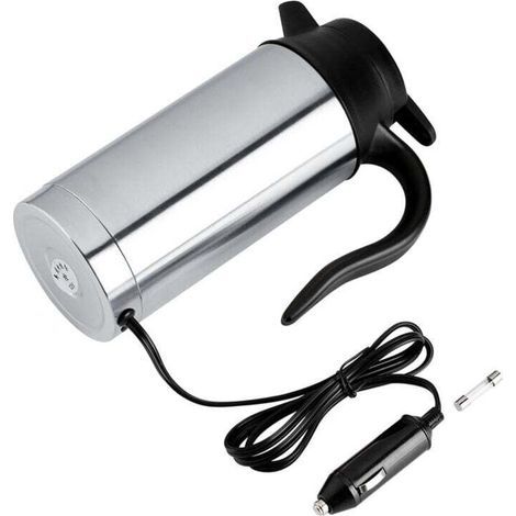 Car Electric Kettle 12V 750ml Stainless Steel Travel Coffee Heating Cup (1/4)