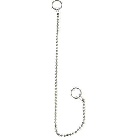 Chaînette, 60 cm, chromée pour bouchon de bonde