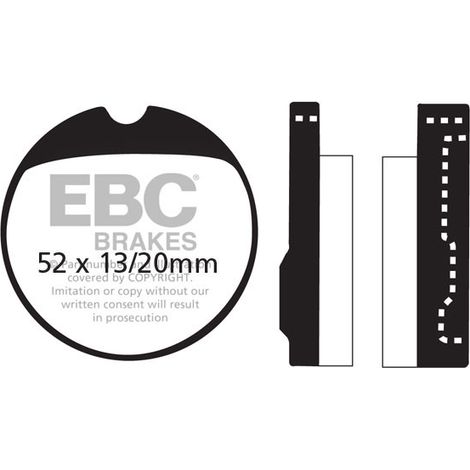 Pastillas de freno EBC FA013 (juego para 1 disco)
