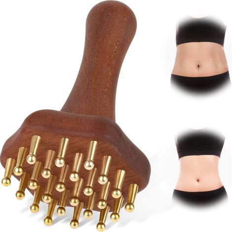 Masseur de thérapie par le bois, stimulateur de drainage lymphatique aide à réduire la cellulite sur l'abdomen, les bras et les jambes, outil de mise en forme du corps anti-cellulite stimulateur pour (1/5)