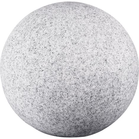 Kanlux – Lampe boule extérieure 20 cm IP65 E27 grise – Plastique résistant aux intempéries – Alimentation 230 V – 1 point lumineux