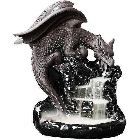 Porte-encens Dragon Zen Waterfall - Décoration de méditation à reflux pour une atmosphère paisible et relaxante (1/5)