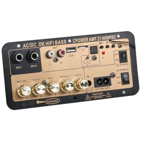 Applicable Carte D'Amplificateur Numérique Bluetooth Board Board Amp USB FM Radio TF Player Subwoofer pour Karaoke Home Car EU-Plug