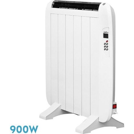 Radiatore elettrico abrila moderno bianco 900 watt 58 5 cm