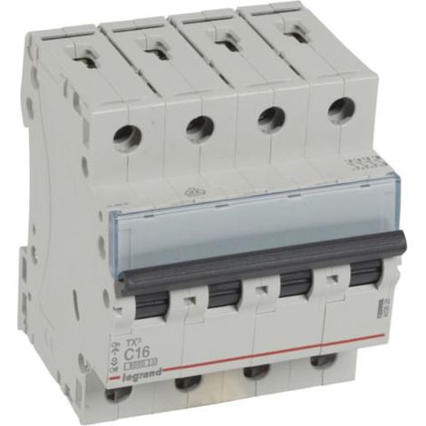 Interruptor magnetotérmico TX3 6kA-C 4P 16A (1/5)