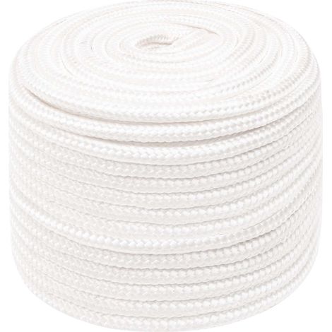 Corda multiuso 12 mm 250 m Bianco PP 930 kg Carico massimo vidaXL (1/5)