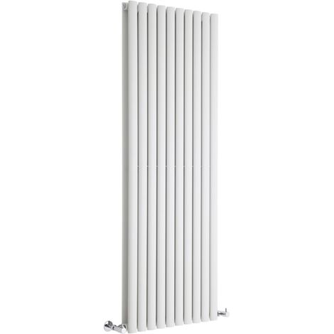 Hudson Reed – Radiateur vertical blanc 160 x 59cm – Puissance 2047W – Acier léger et recyclable – Chauffe rapide pour chauffage central (1/5)